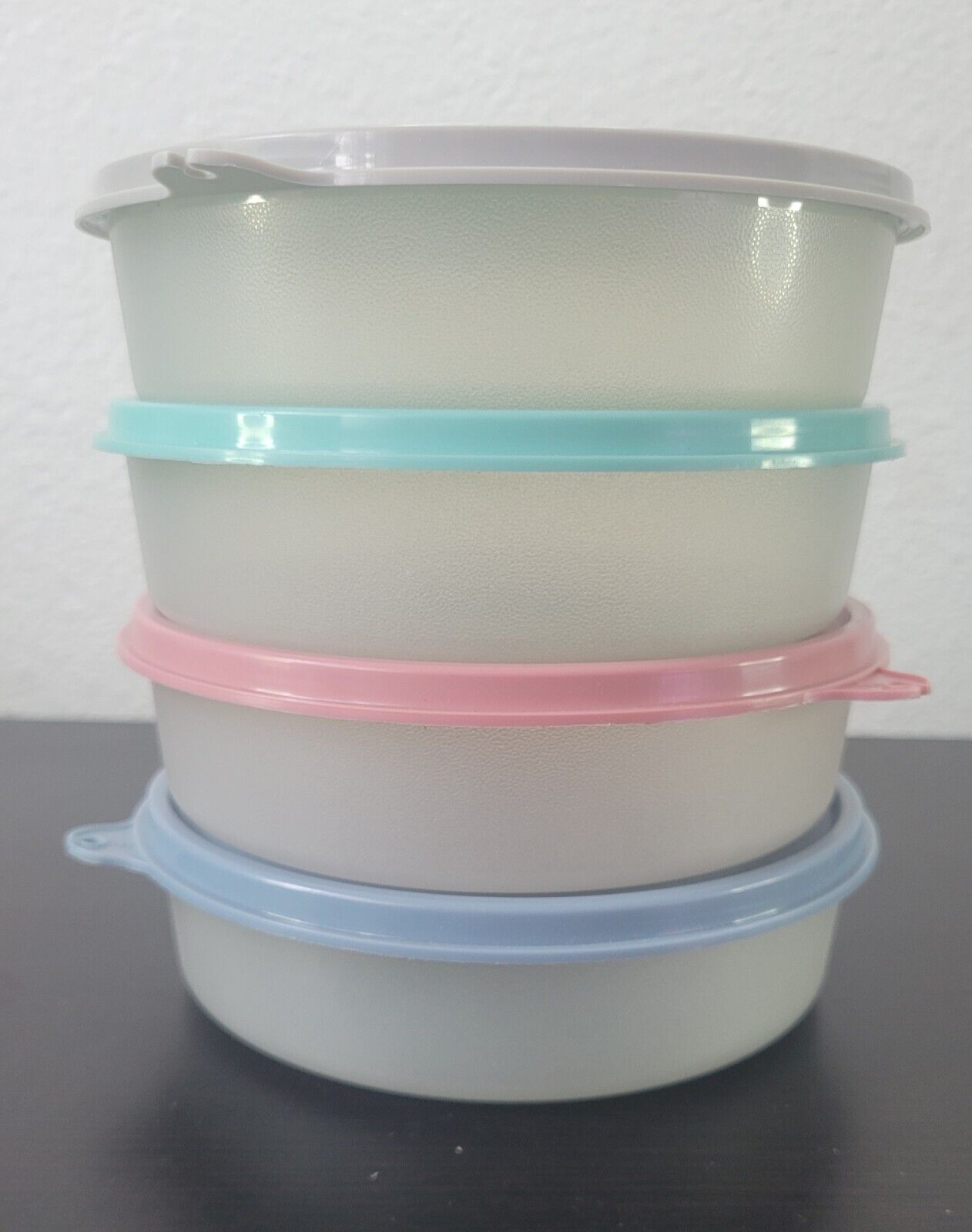 TUPPERWARE  USA VINTAGE #1286 Little Wonders® set of 4 containers with Lids