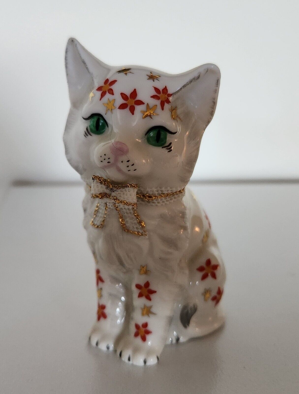 Irish Dresden cat figurine