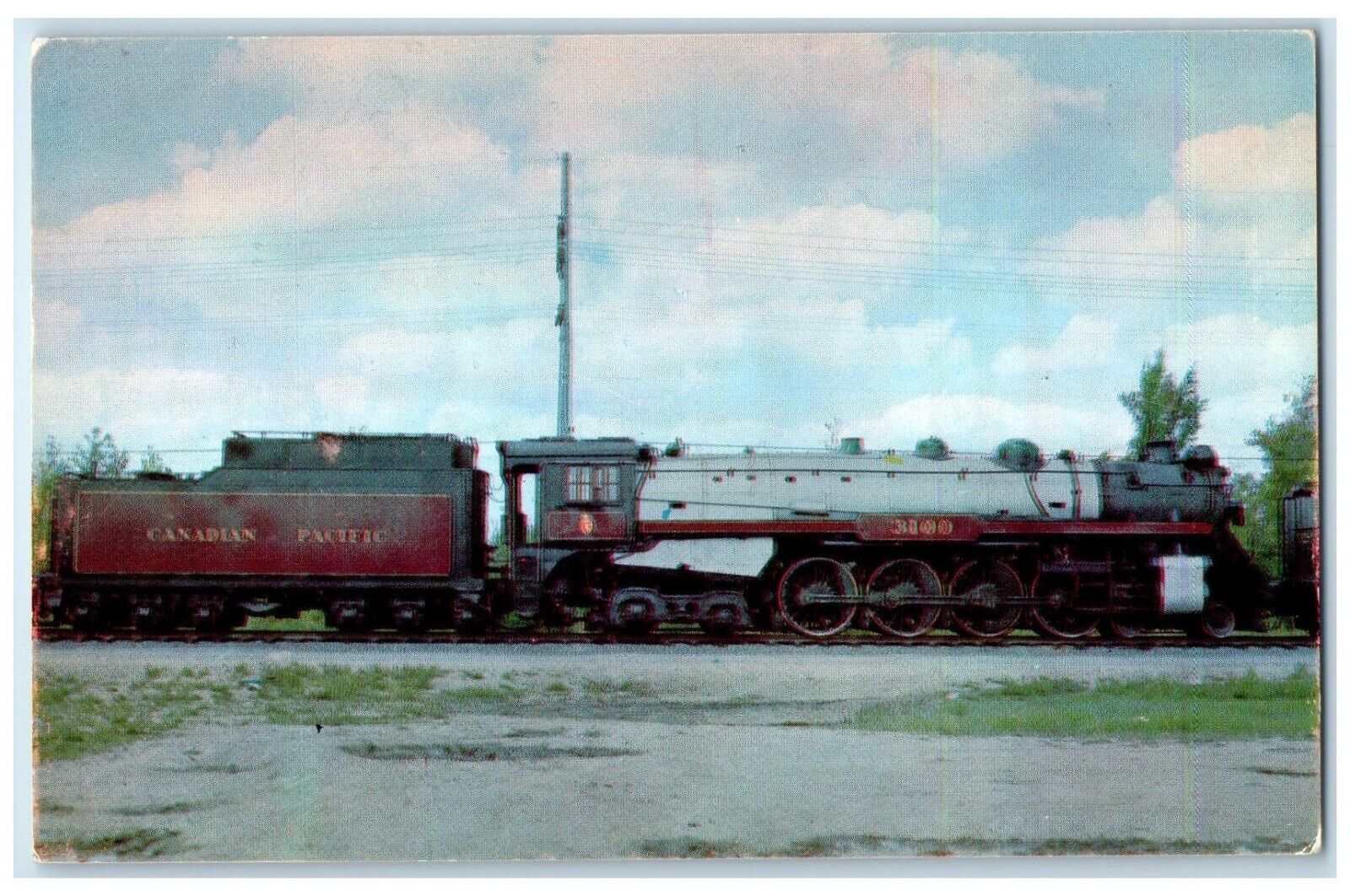 c1960's Steam Locomotive Northern 4-8-4 1928 National Museum Canada Postcard