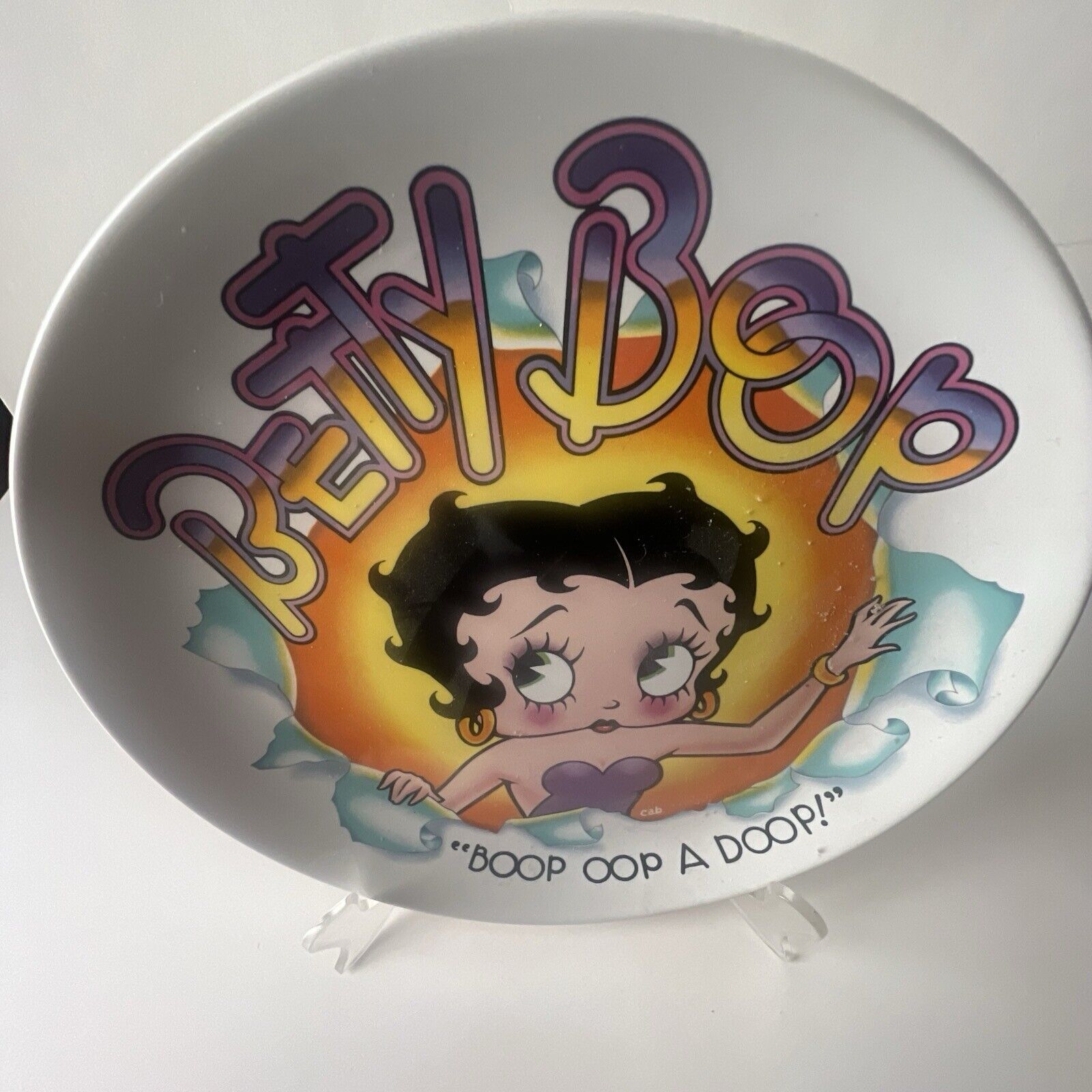 Betty Boop 1981 Collectible Ceramic Plate King Features Syndicate Vandor