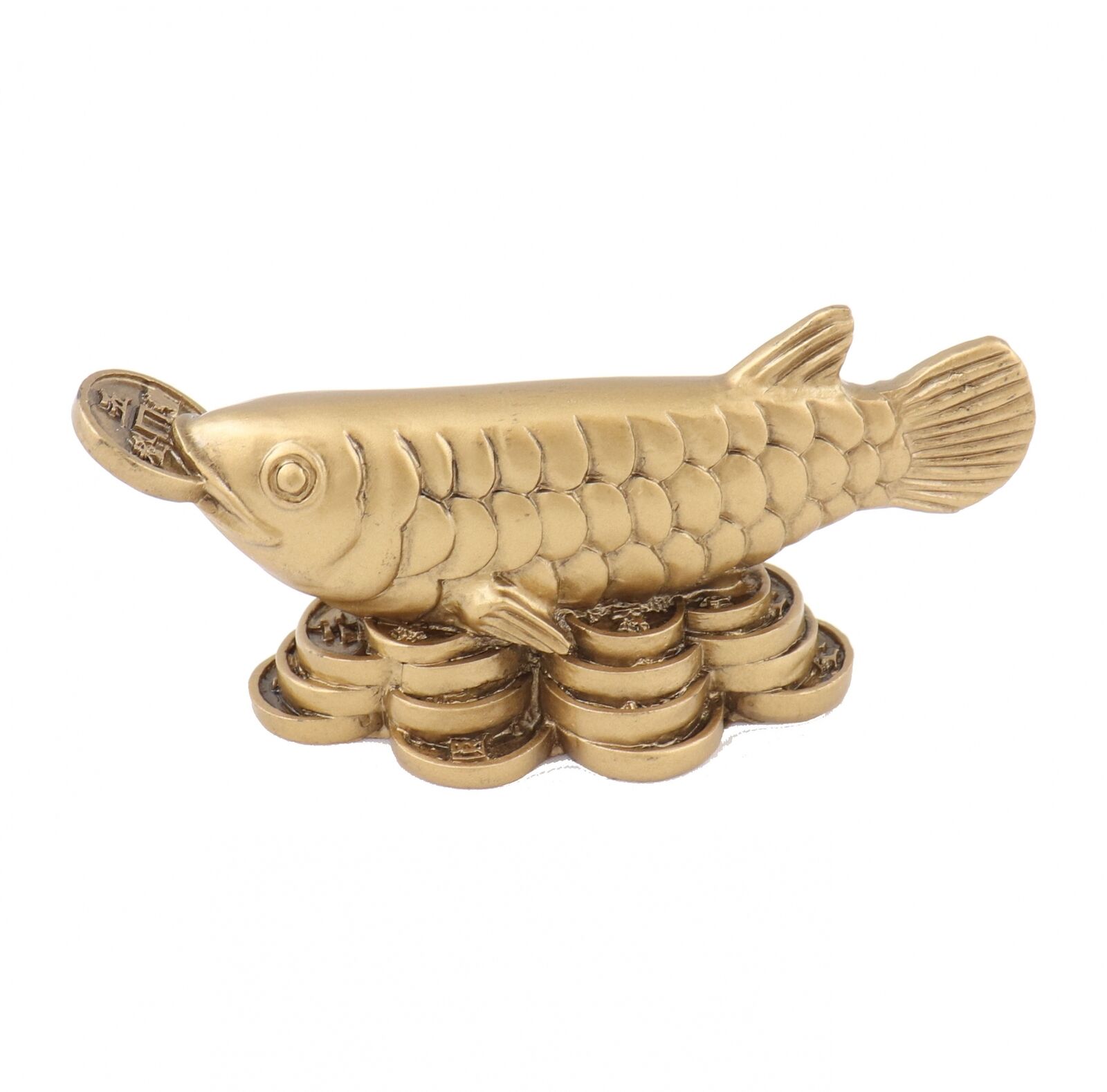 Feng Shui Golden Arowana Fish Statue