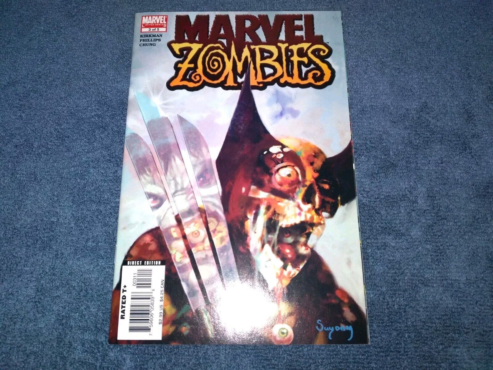 MARVEL ZOMBIES #3 Marvel 2006 1st Print Hulk 340 Homage Wolverine NM