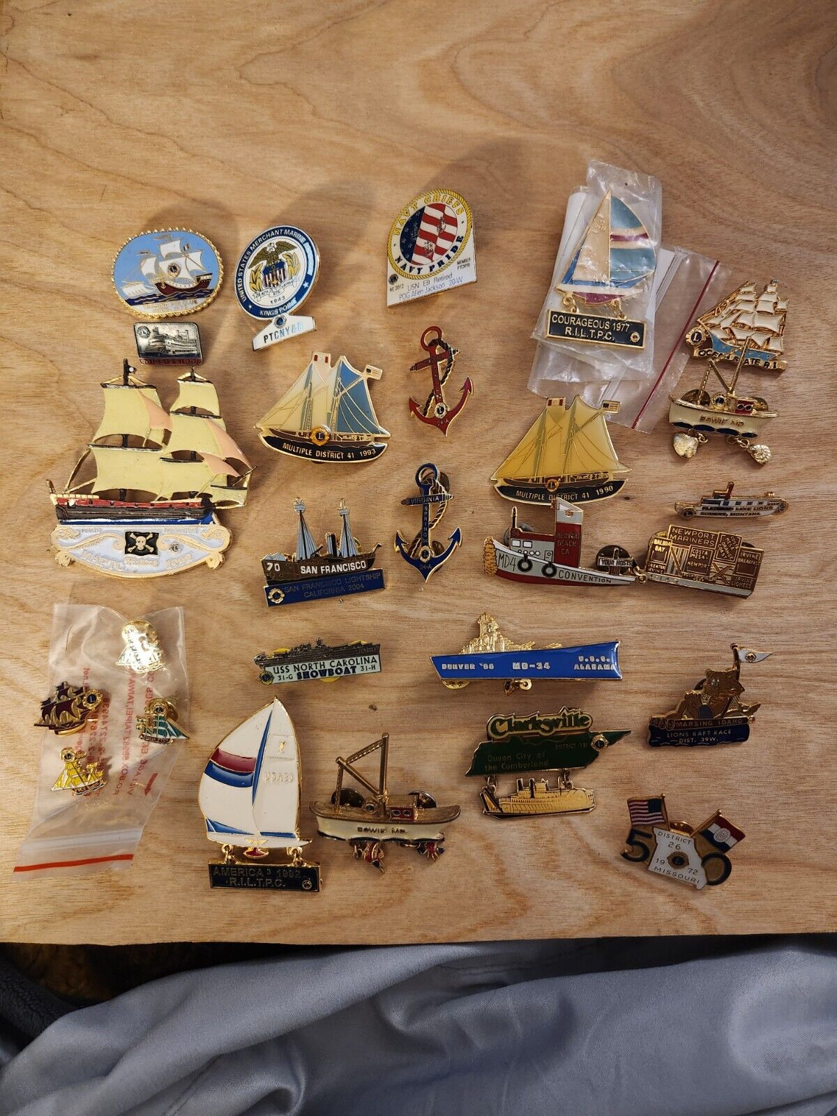 Lions Club Pins 27 Ships and Boats
