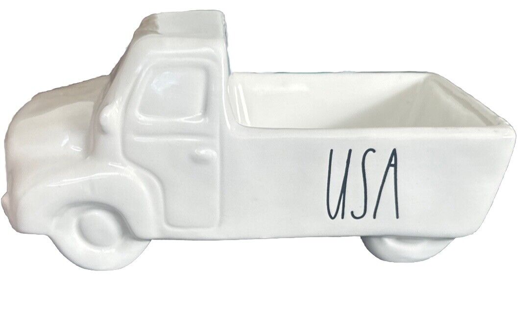 NEW Rae Dunn 4th Of July Decor Decorations Patriotic White Pickup Truck USA