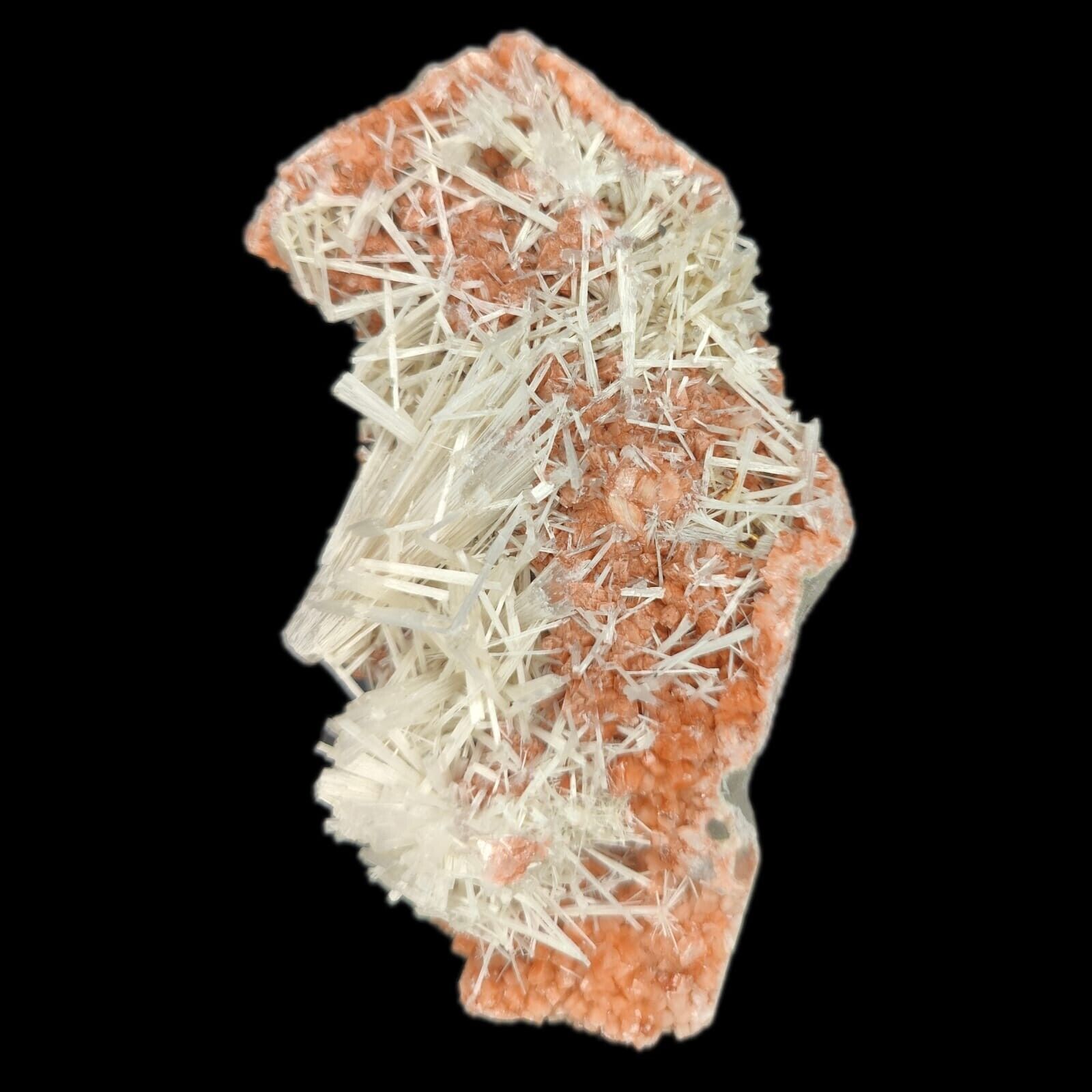 Natural Scolecite Reddish Heulandite Mineral Specimen: Unique Addition #EB 36