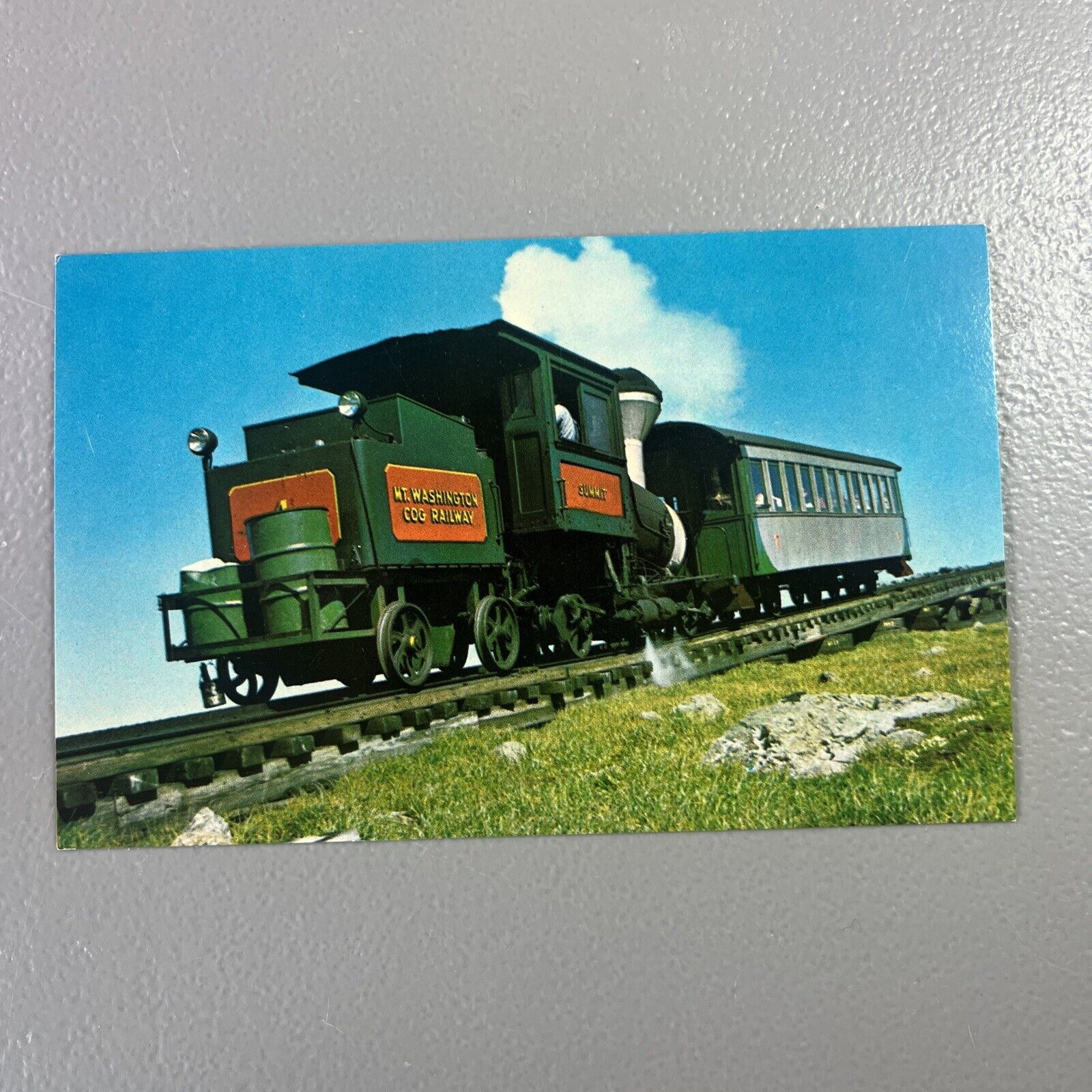 Postcard Mt. Washington Cog Railway, White Mountains, New Hampshire