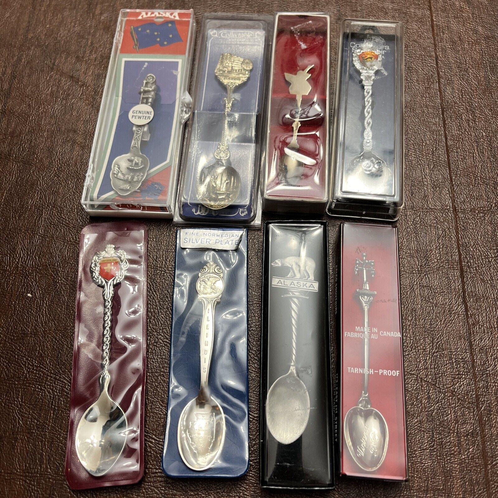 Vintage Souvenir Spoons Set Of 38