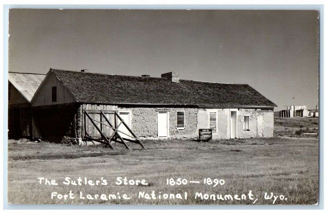 c1940\'s Sutler\'s Store For Laramie National Monument WY RPPC Photo Postcard