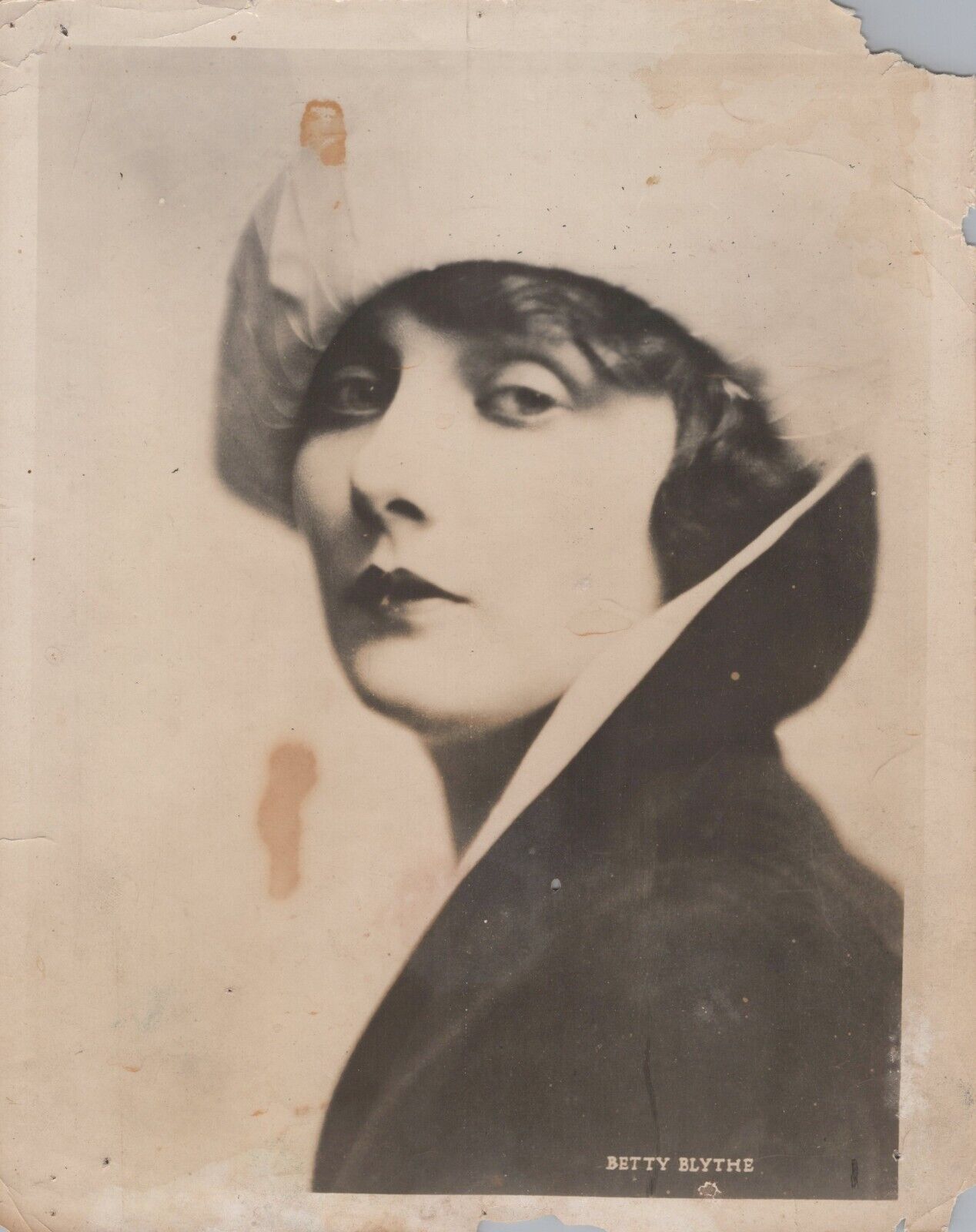 Betty Blythe (1920s) ❤️ Hollywood Beauty Vintage Silent Film Photo K 510