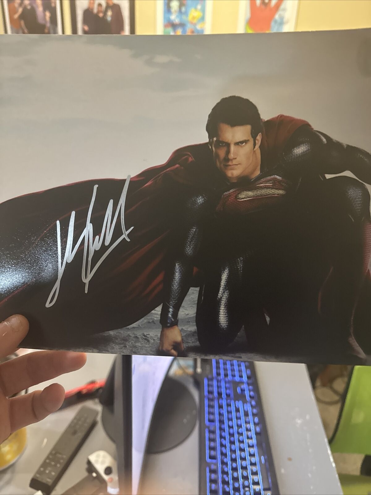 superman 8x10 henry cavill Signed Photo