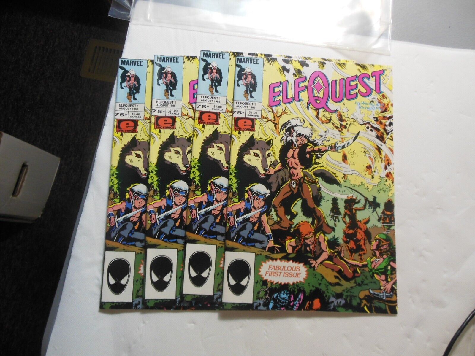 Elfquest #1 ~ FOUR COPIES ~ Wolfriders Epic/Marvel 1985