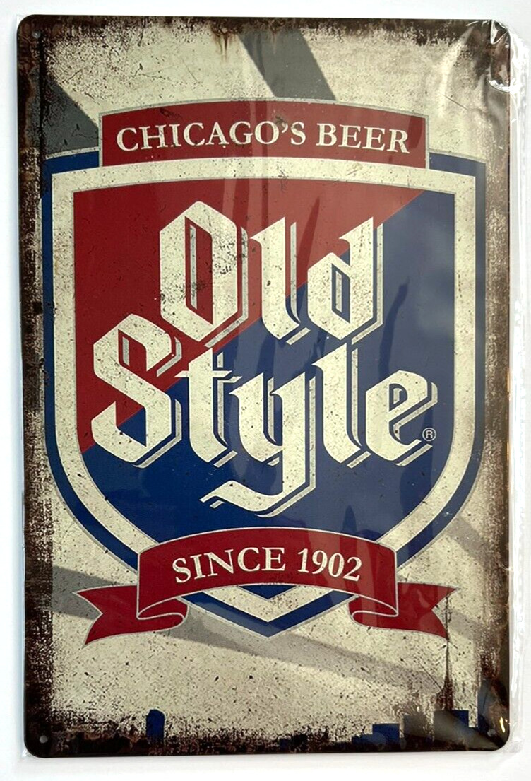 Heileman's Old Style Beer Vintage Novelty Metal Sign 12