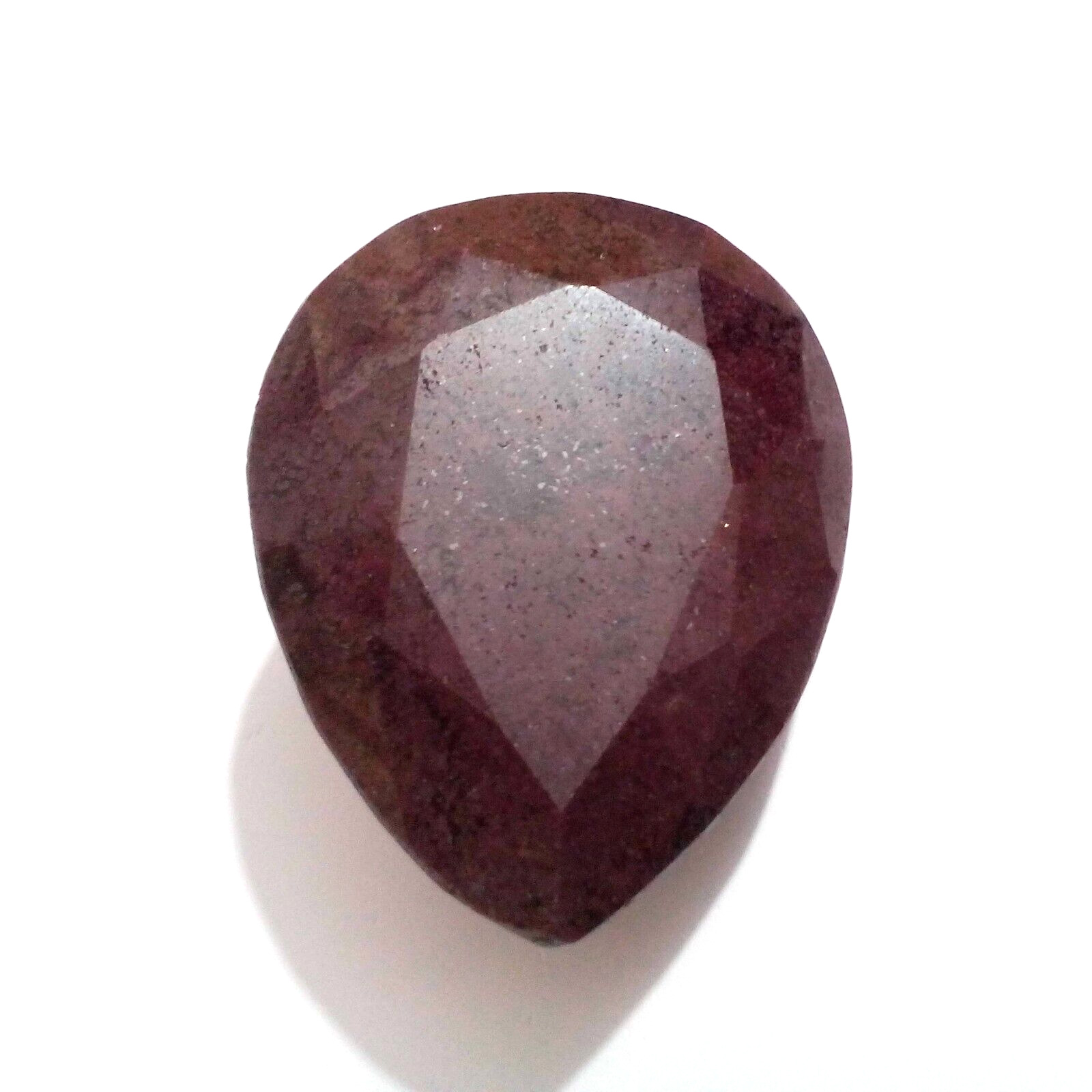 Unique African Red Ruby Faceted Pear Shape Pendent Size 1190 Crt Loose Gemstone