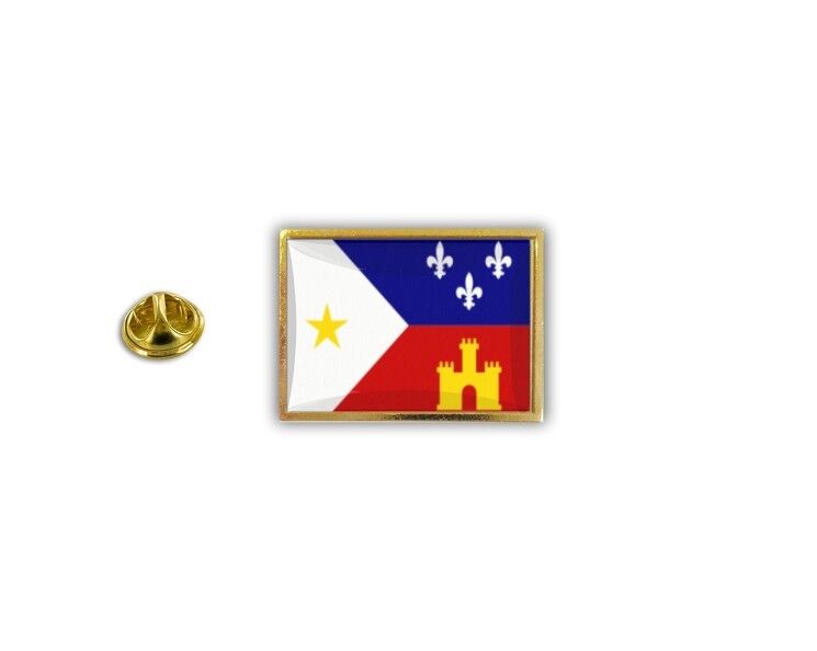 pins pin\'s flag national badge metal lapel hat button louisiana acadia acadiana
