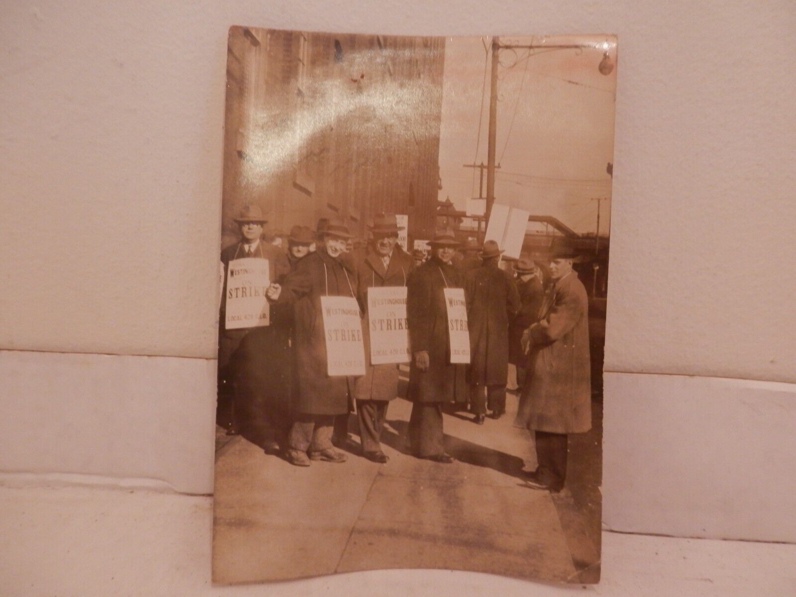 Historical Antique Photo of strikers local 426 Sioux Falls SD Westinghouse