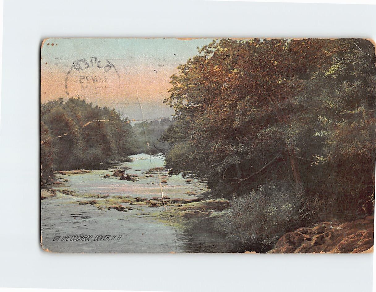 Postcard On The Cocheco Dover New Hampshire USA