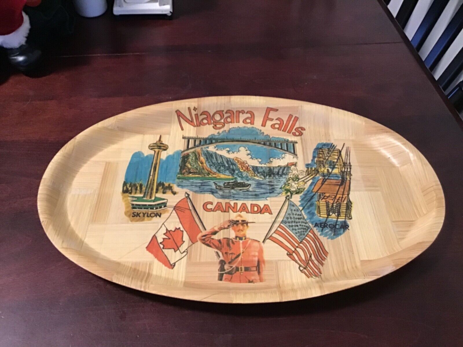 niagra falls serving tray