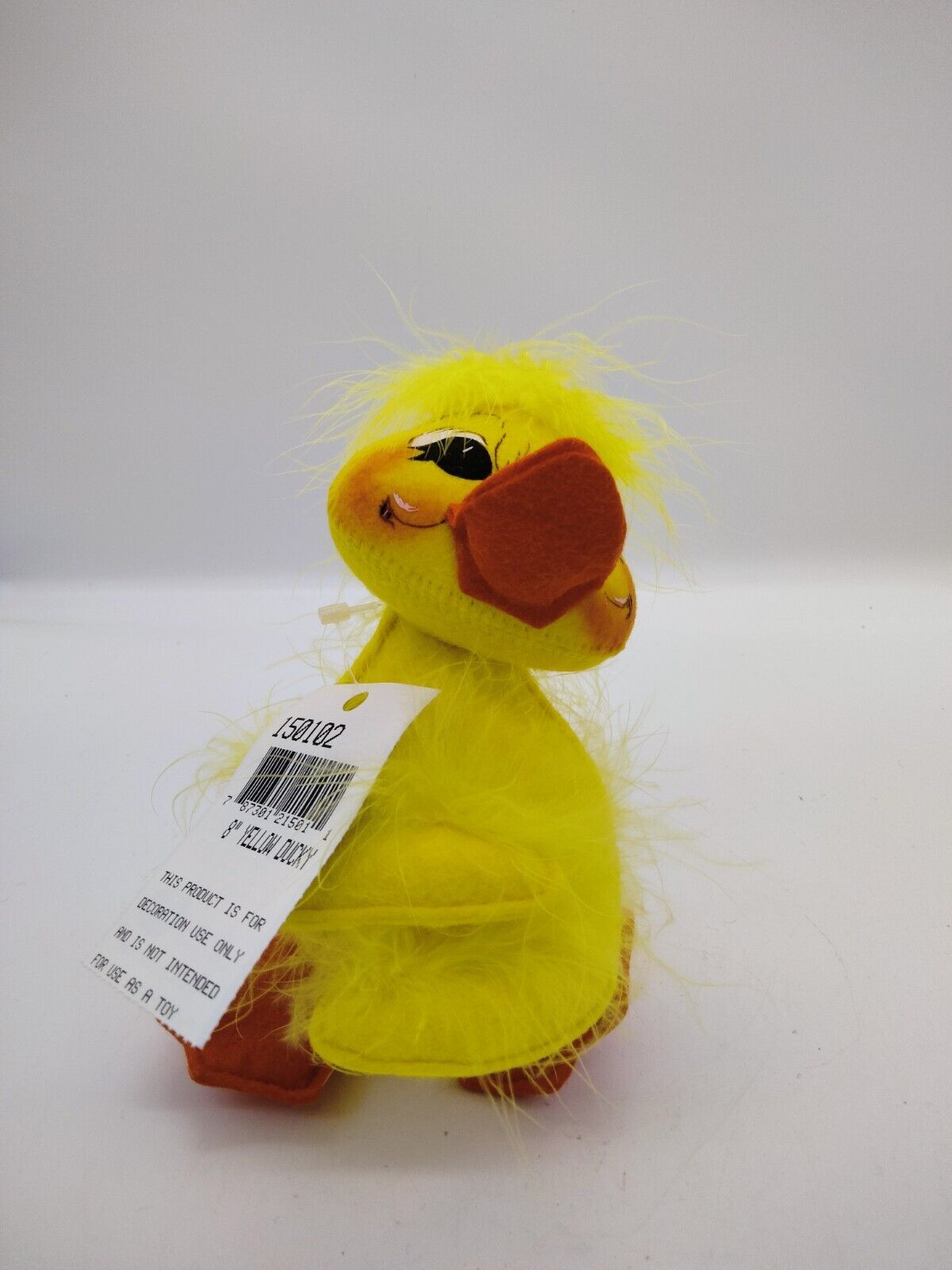 Vintage 2002 Annalee Easter 8 in Fluffy Yellow Ducky #150102 New w Tags and Bag