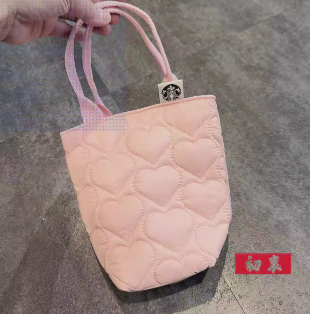 Starbucks Valentine's Day 2024 Heart to Heart Pink Lady Bag Handbag