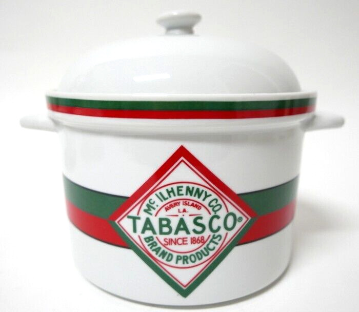 McIlhenny Co. Tabasco Sauce Dutch Oven Porcelain Ceramic Baked Bacon Cheese Dip