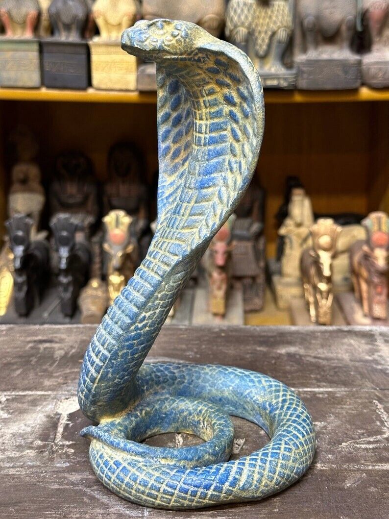 gorgeous Uraeus Serpent -cobra statue, one of the most important protection