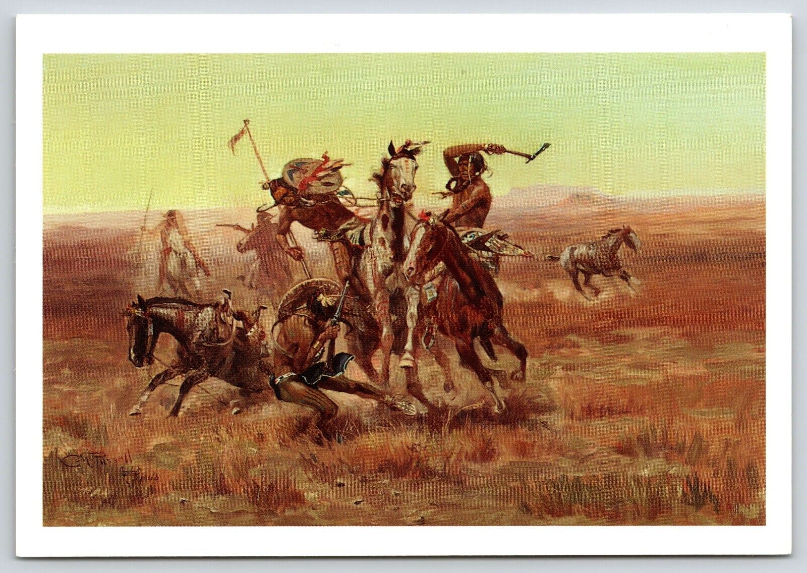 Charles M Russell Blackfeet Sioux Meet SIDR Museum Sid Richardson Collection Art