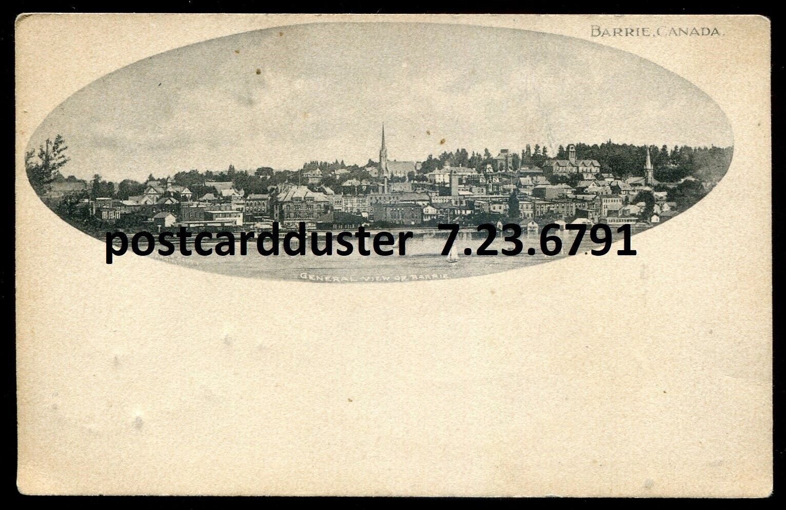 BARRIE Ontario Postcard 1900s Panoramic View