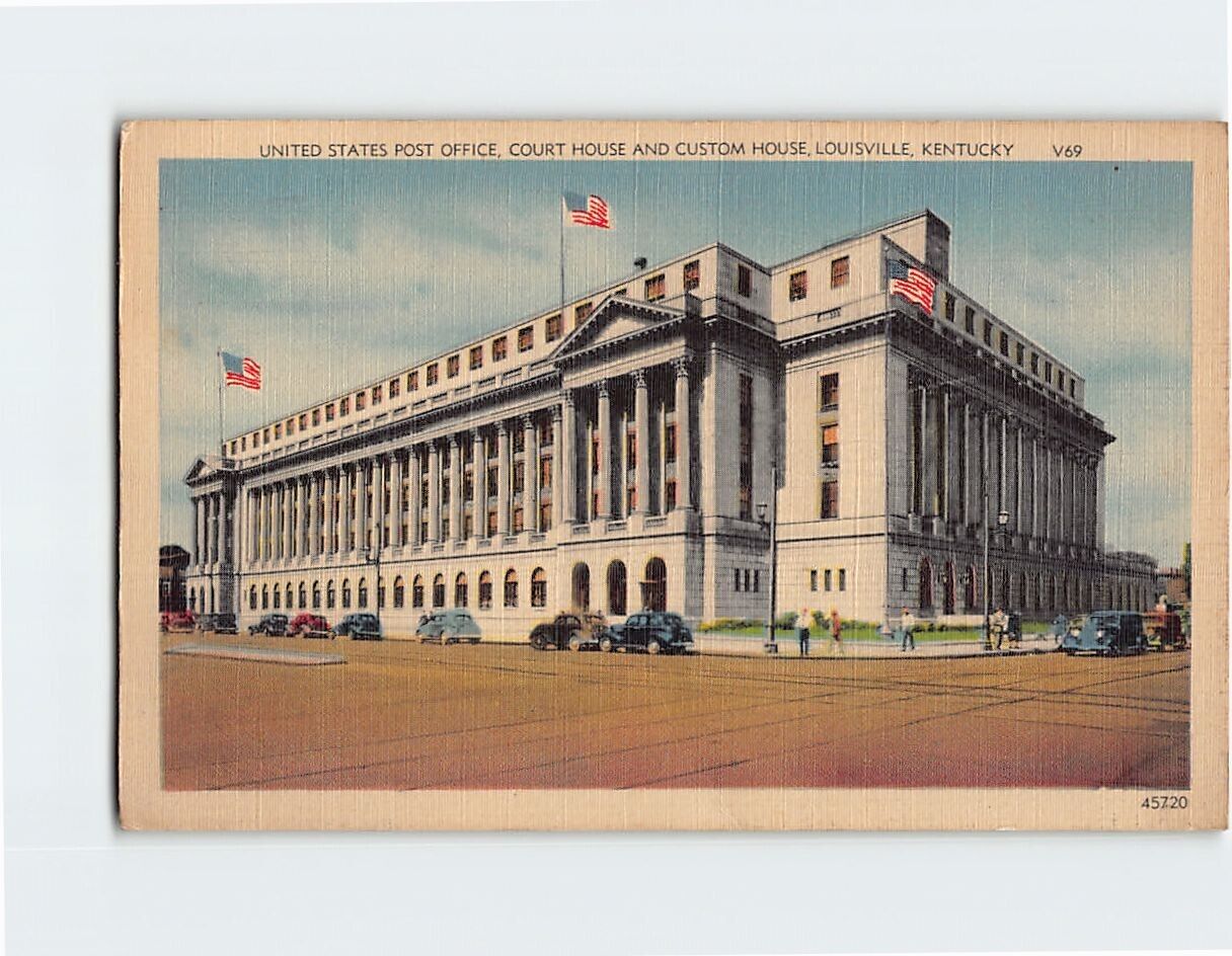 Postcard United States Post Office, Court House And Custom House, Louisville, KY