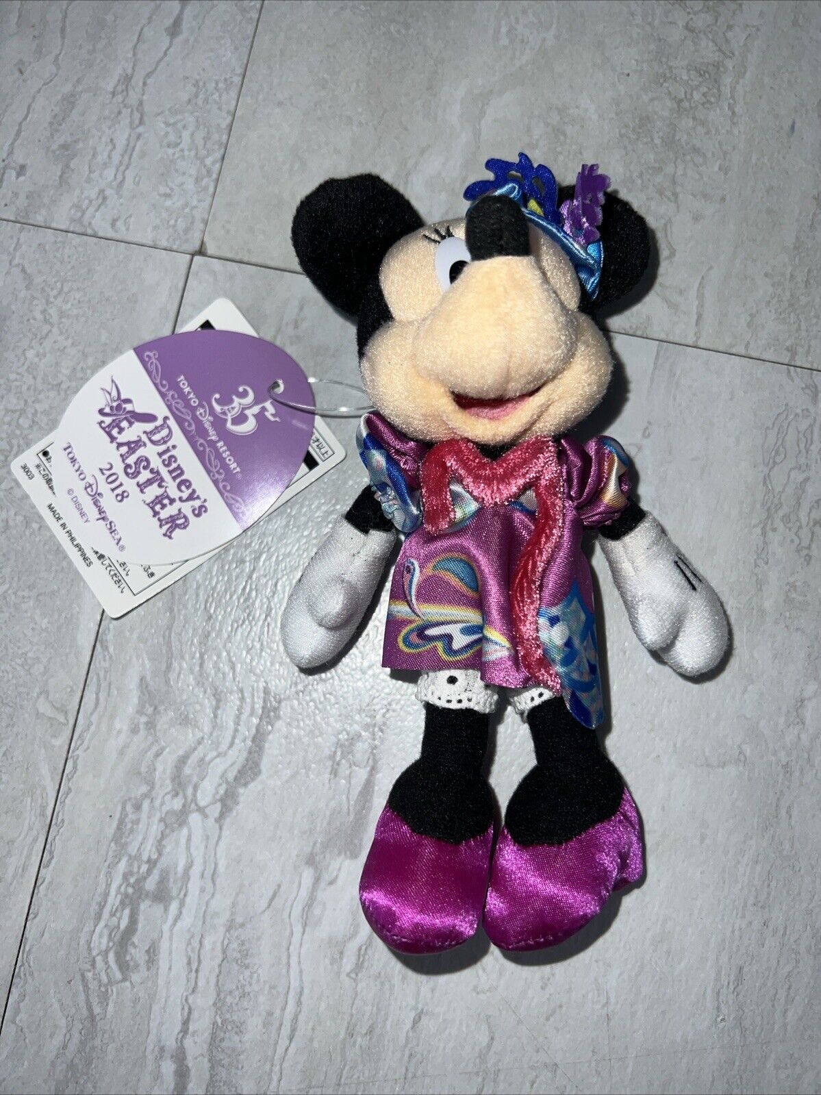 2018 Disney Easter Tokyo Disney Resort Minnie Mouse Plush 6”