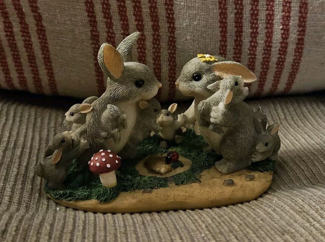 Charming Tails An Abundance Of Love Bunny Rabbit Figurine 84/107 Excellent Cond.