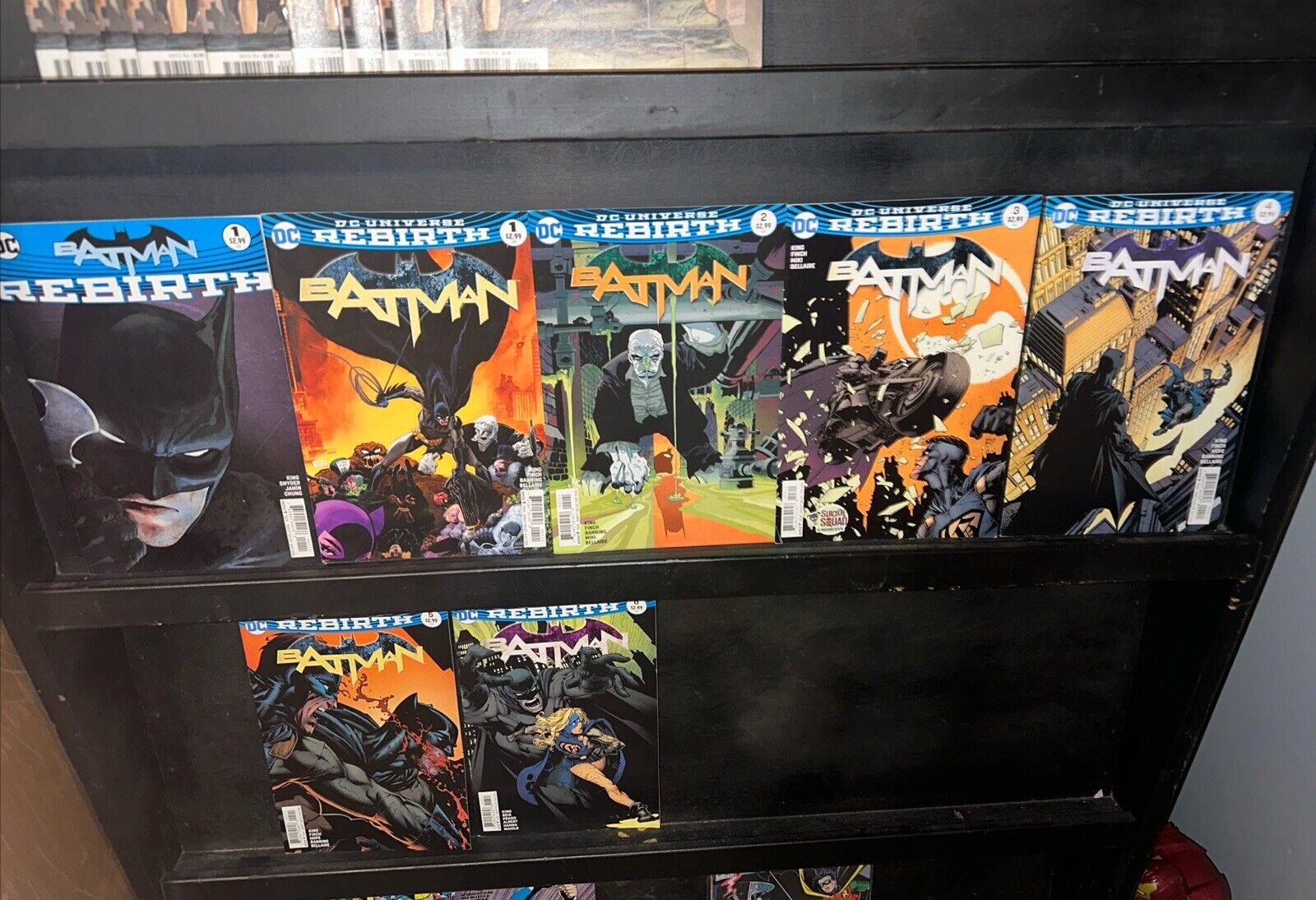 Batman Rebirth 1,1, 2, 3 4 5 6 Comic Lot Run Set DC Tom King EXCELSIOR BIN
