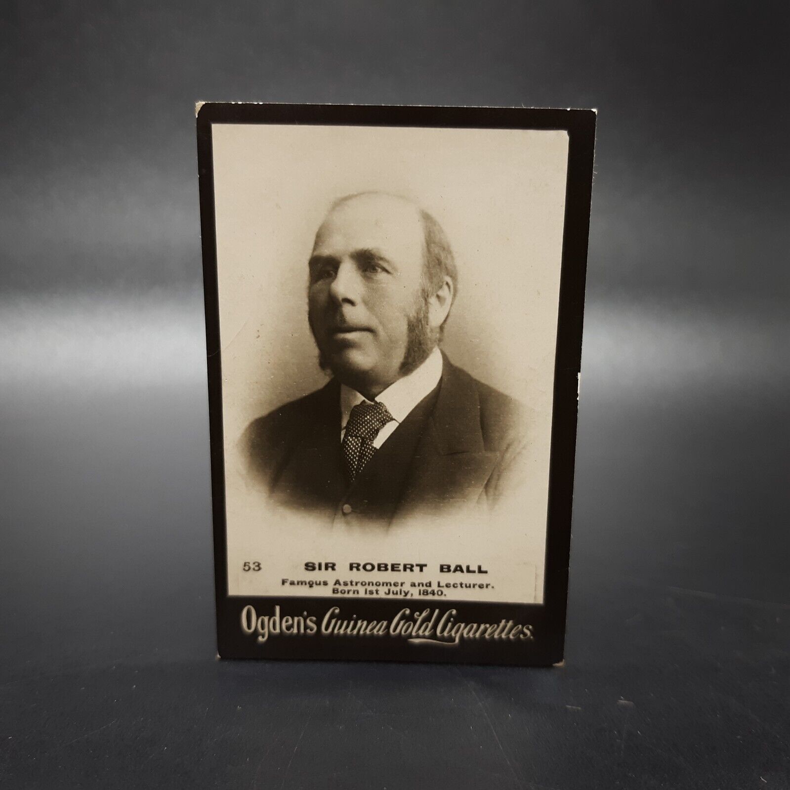 1901 Ogden's Guinea Gold #53 Sir Robert Ball Antique Tobacco Cigarette Card