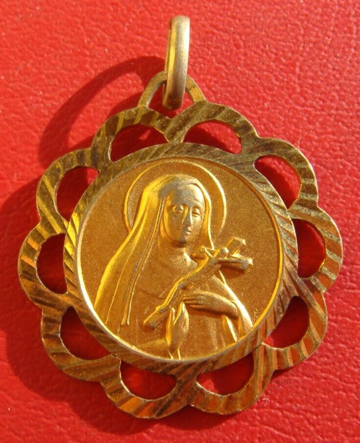 OLD FRANCE SAINT RITA Patroness of Impossible Causes HOLY MEDAL PENDANT