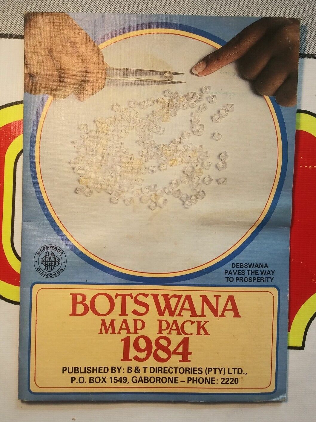 Rare Botswana Map Pack BP Traveller\'s Map Swaziland & Town Plan Of Gaborone 1984