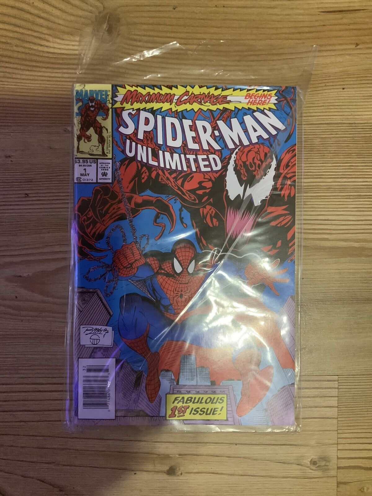 SPIDER-MAN Unlimited #1 Issue  1st Appearance Shriek RARE NEWSSTAND 1993