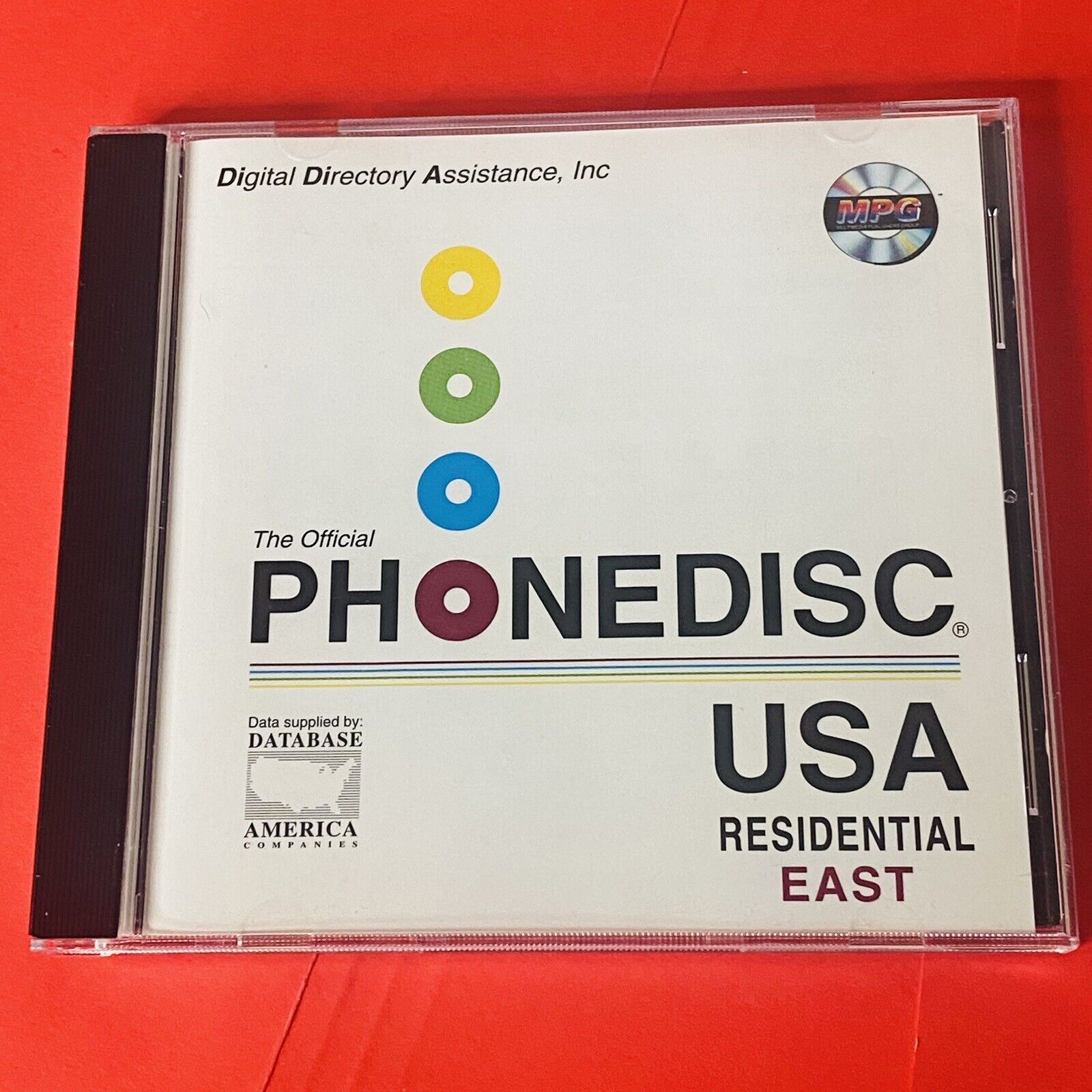 Phonedisc USA RESIDENTIAL East DIGITAL DIRECTORY ASSIST Disc Spring 1994