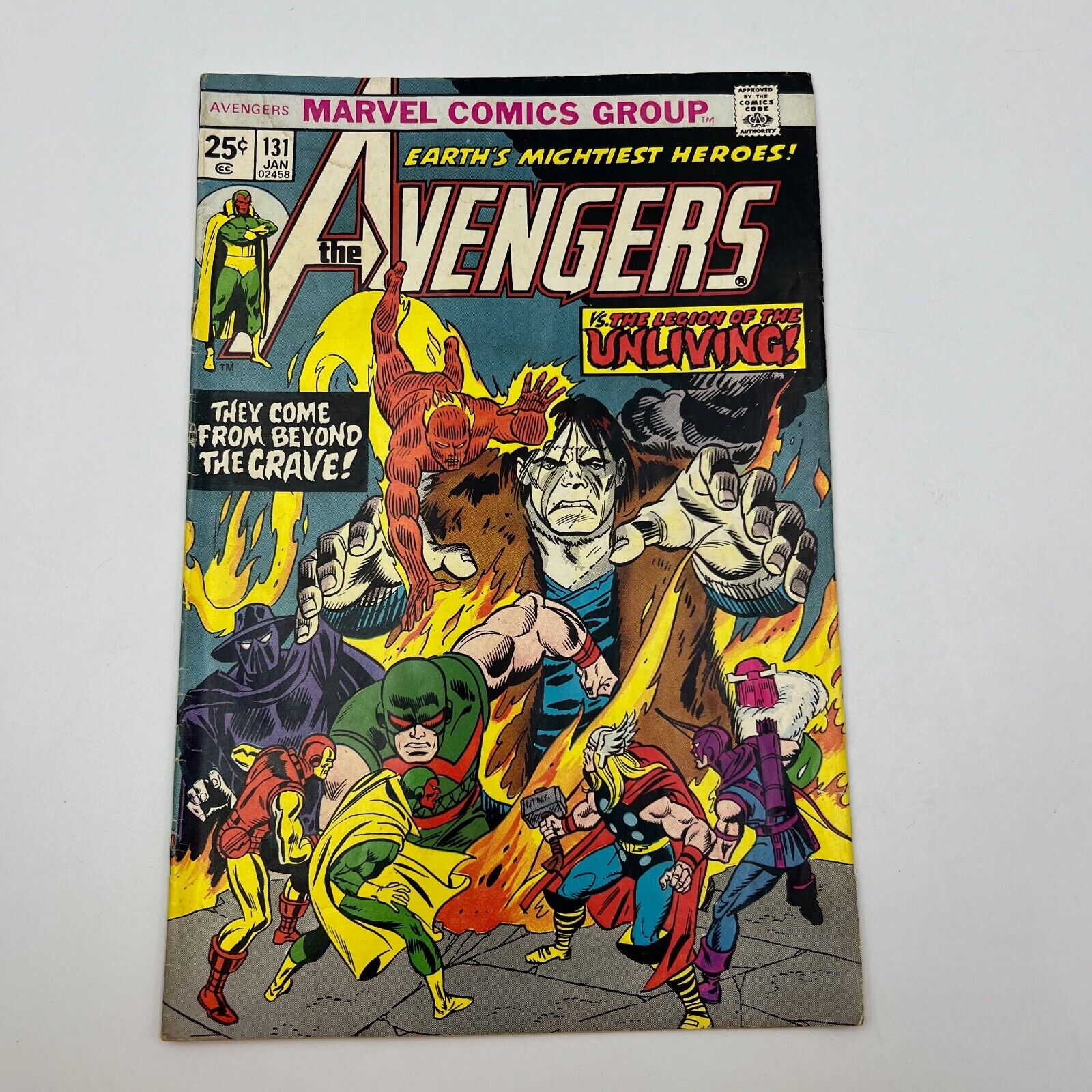 AVENGERS #131 (Marvel January 1975) ImmortusLegion of the Unliving Swordsman