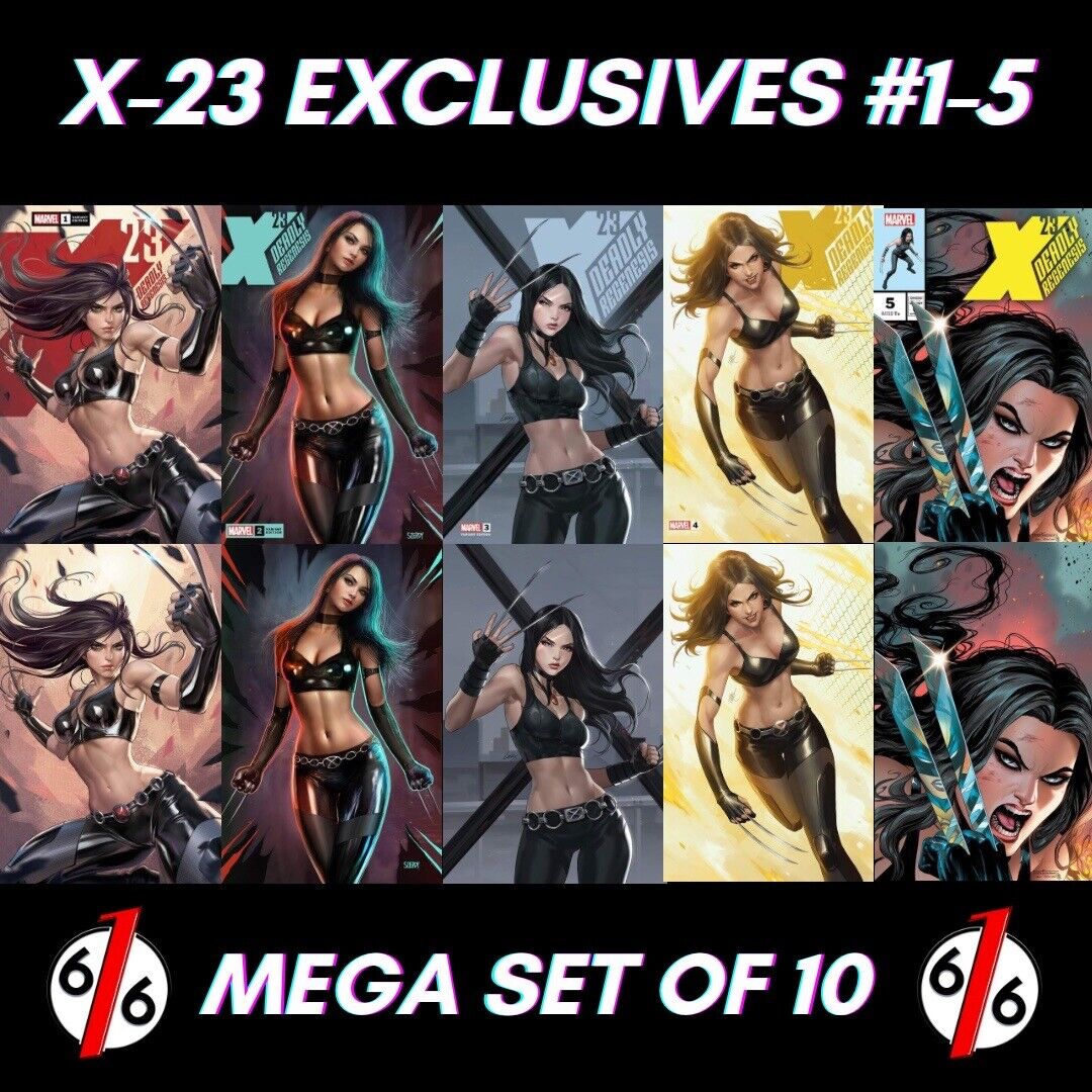 🔥✖️ X-23 DEADLY REGENESIS #1-5 Variant Set Of 10 SZERDY R1C0 KIRKHAM