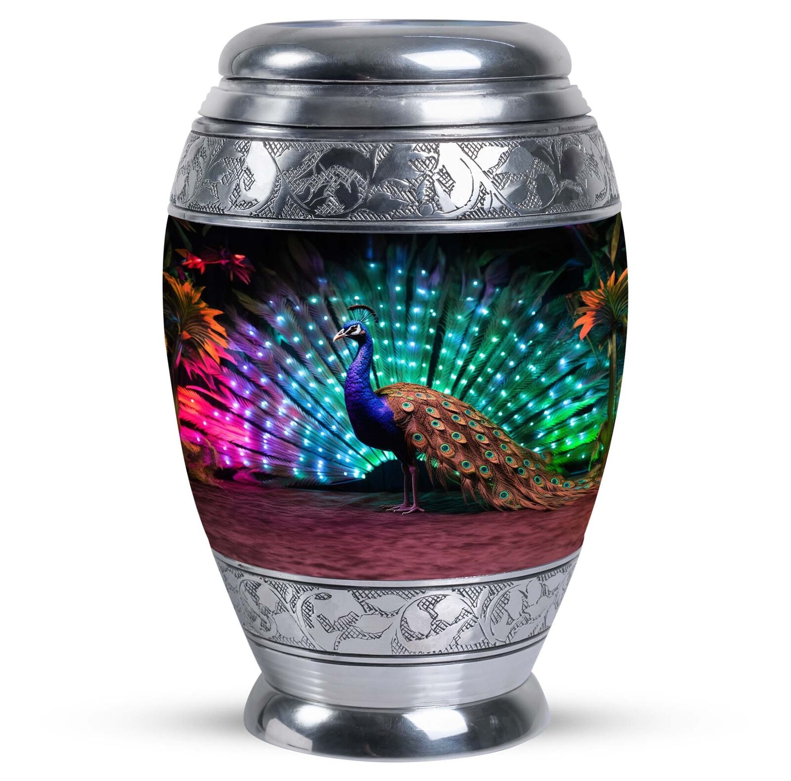 Eternal Rest - Peacock Cremation Urn for Cherished Memories