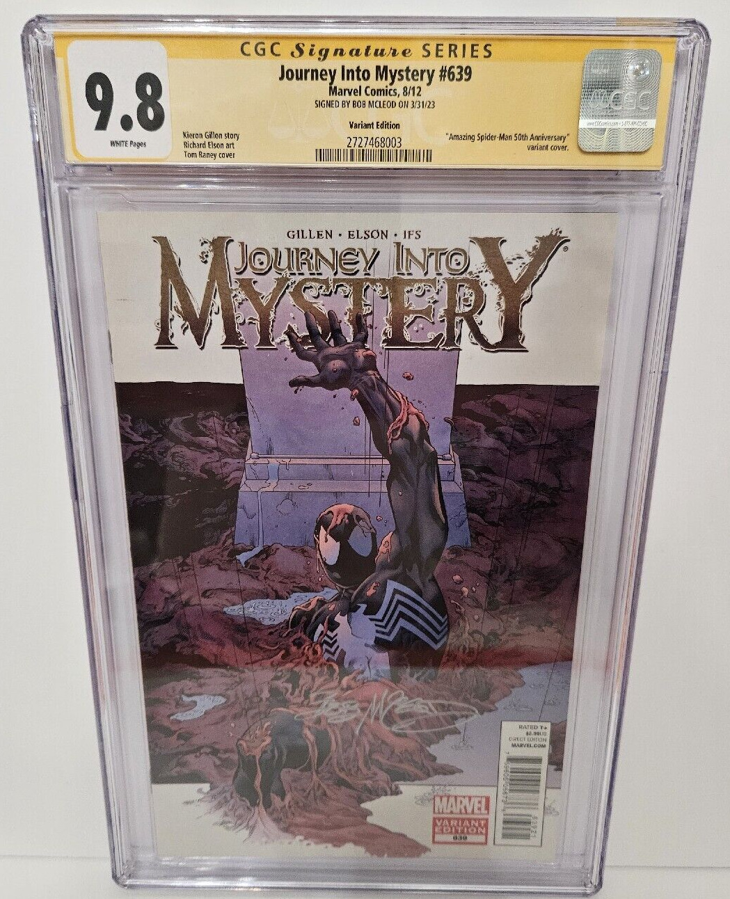 CGC 9.8 SS Journey Into M #639 Amazing Spiderman 50th Ann Variant Signed McLeod