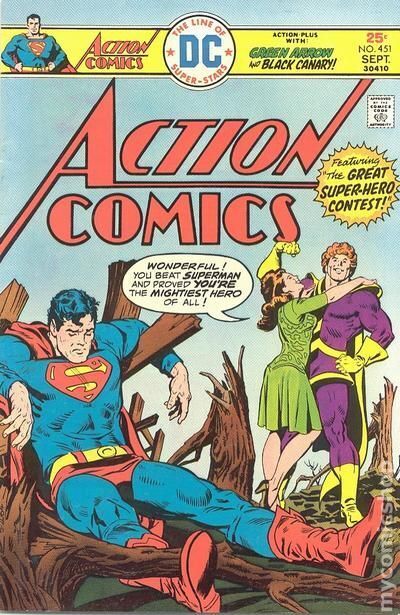 Action Comics #451 FN- 5.5 1975 Stock Image Low Grade