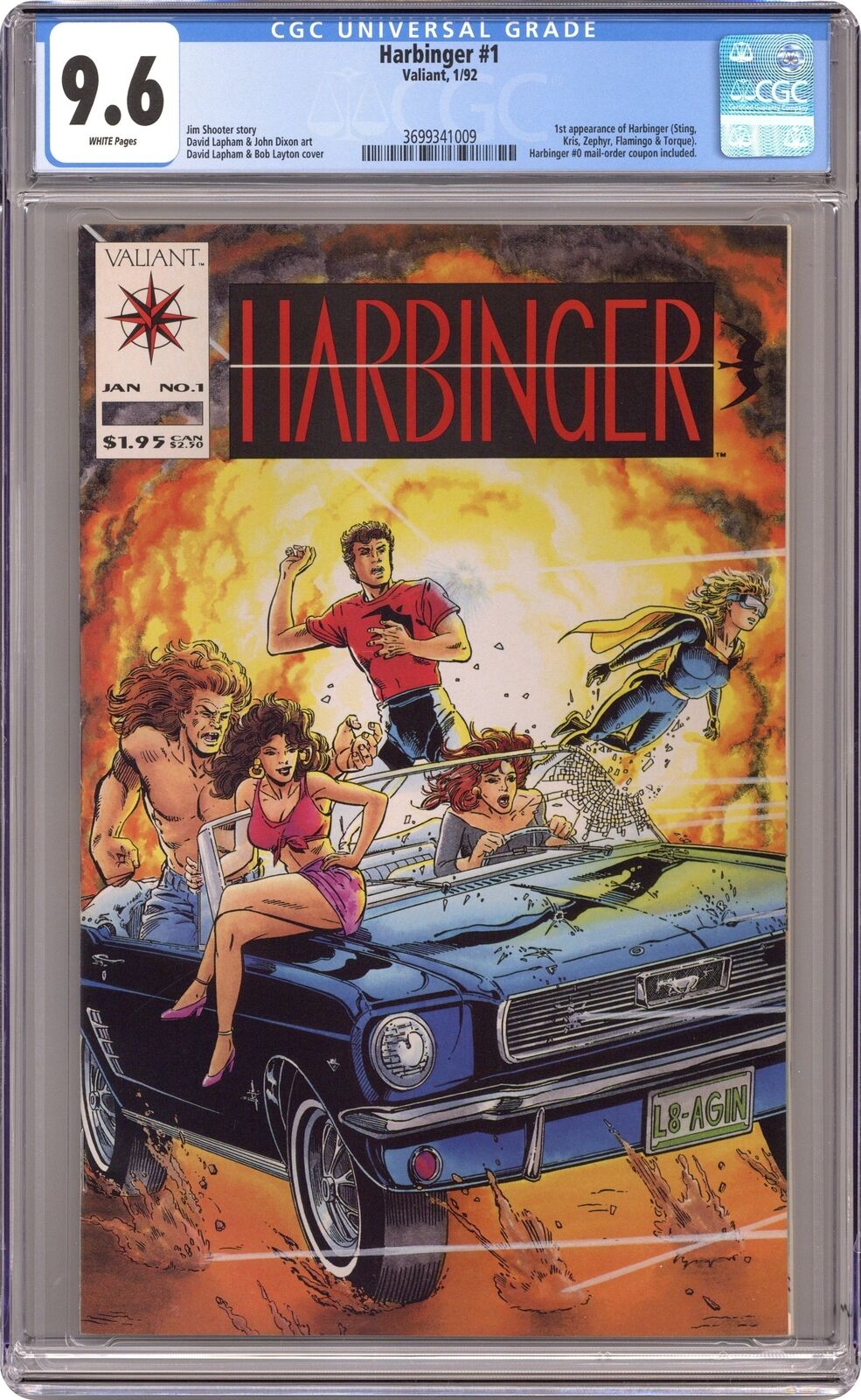 Harbinger 1D Coup. Included CGC 9.6 1992 3699341009