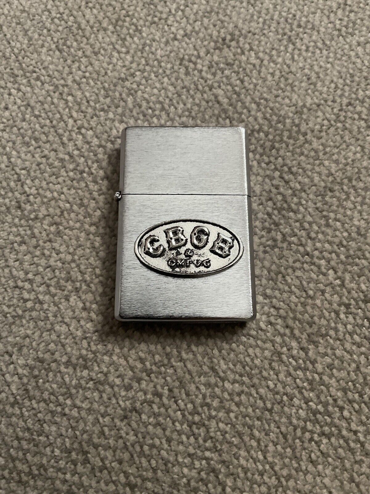 CBGB  & OMFUG Silver Metal Lighter
