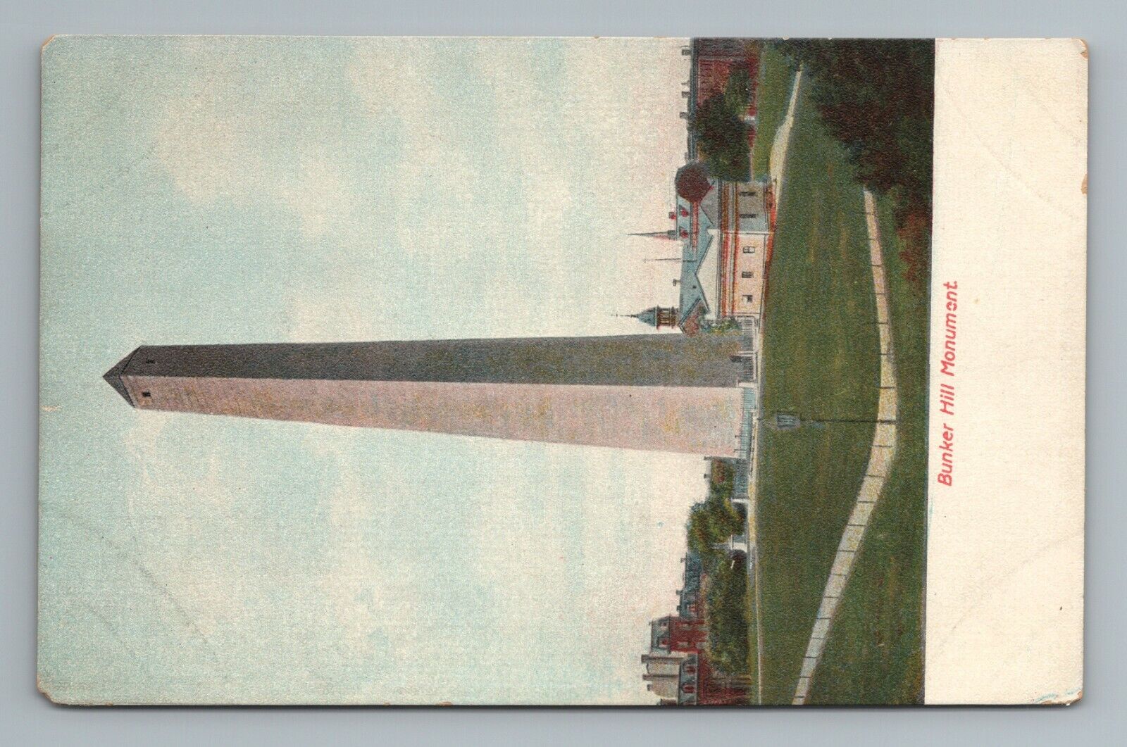 Bunker Hill Massachusetts Postcard Antique