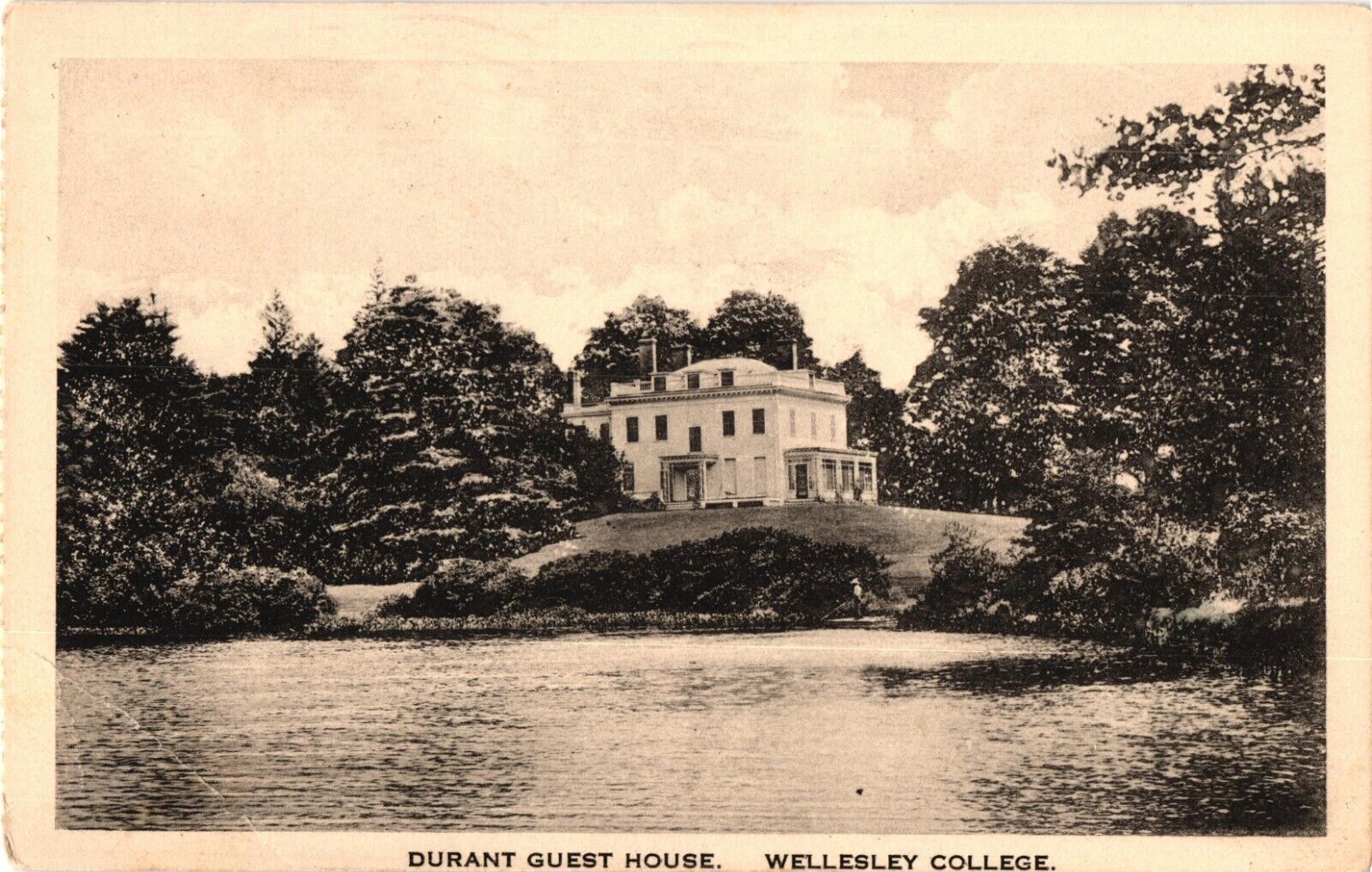 Durant Guest House WELLESLEY COLLEGE Massachusetts c1925 Postcard