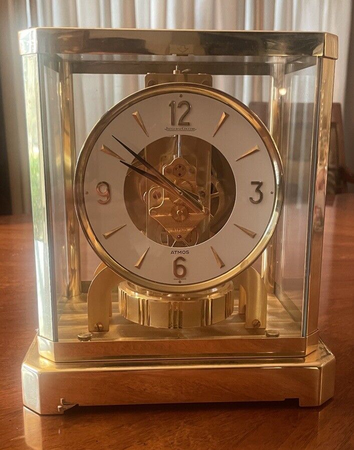 Vintage ATMOS  Jaeger Le Coultre 528/8 Mantle Clock - Working