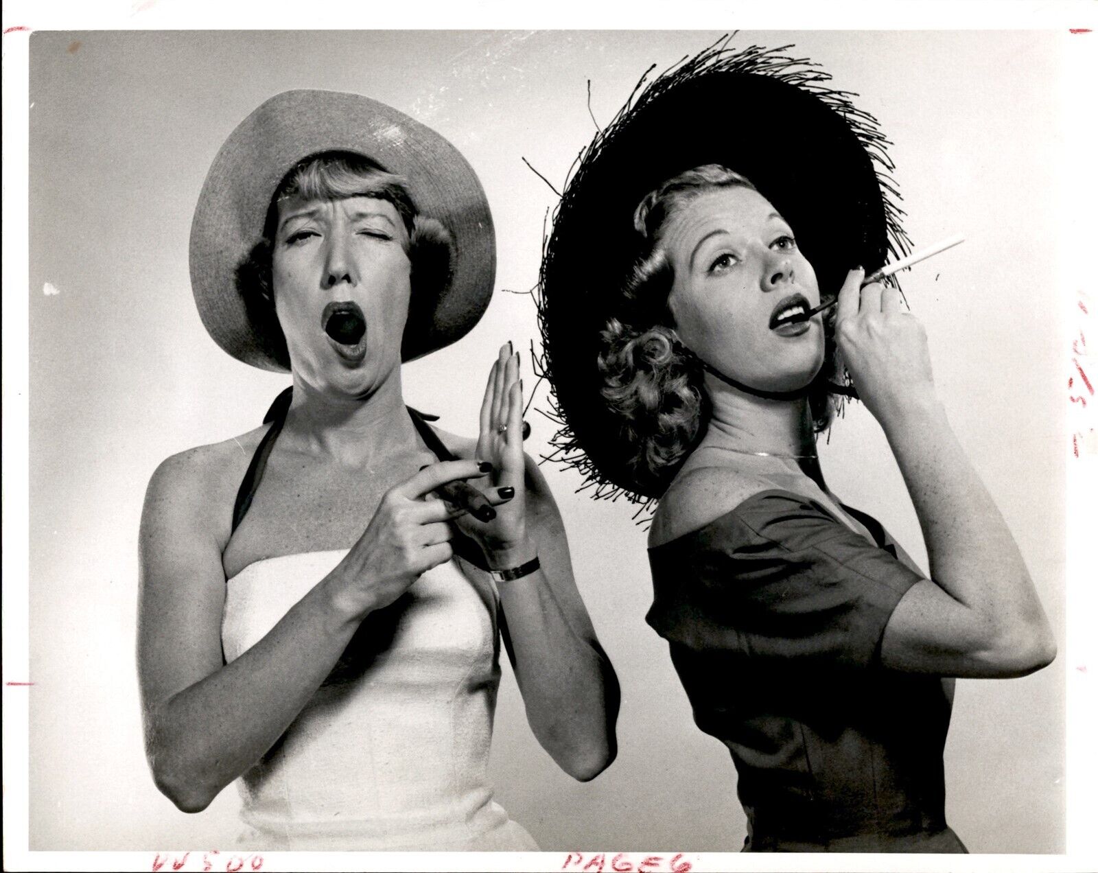 RL42B Original Photo BETTY & JANE KEAN SISTERS 1950s ERA COMEDY DUO ACTRESS