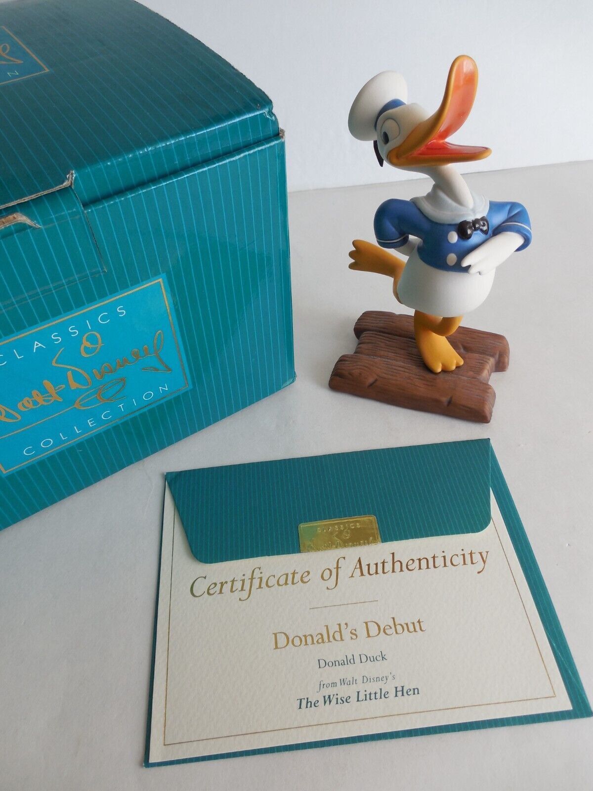 WDCC Donald\'s Duck Debut Wise Little Hen Figure Walt Disney Classic Collection