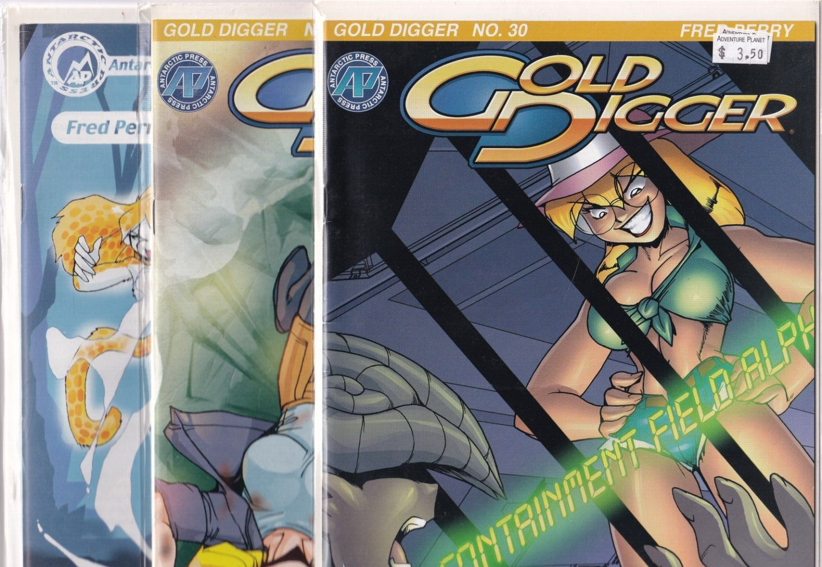 Gold Digger Vol. 3 #30, 33, 44 Antarctic Press (2002) Fred Perry Lot of 3 Manga
