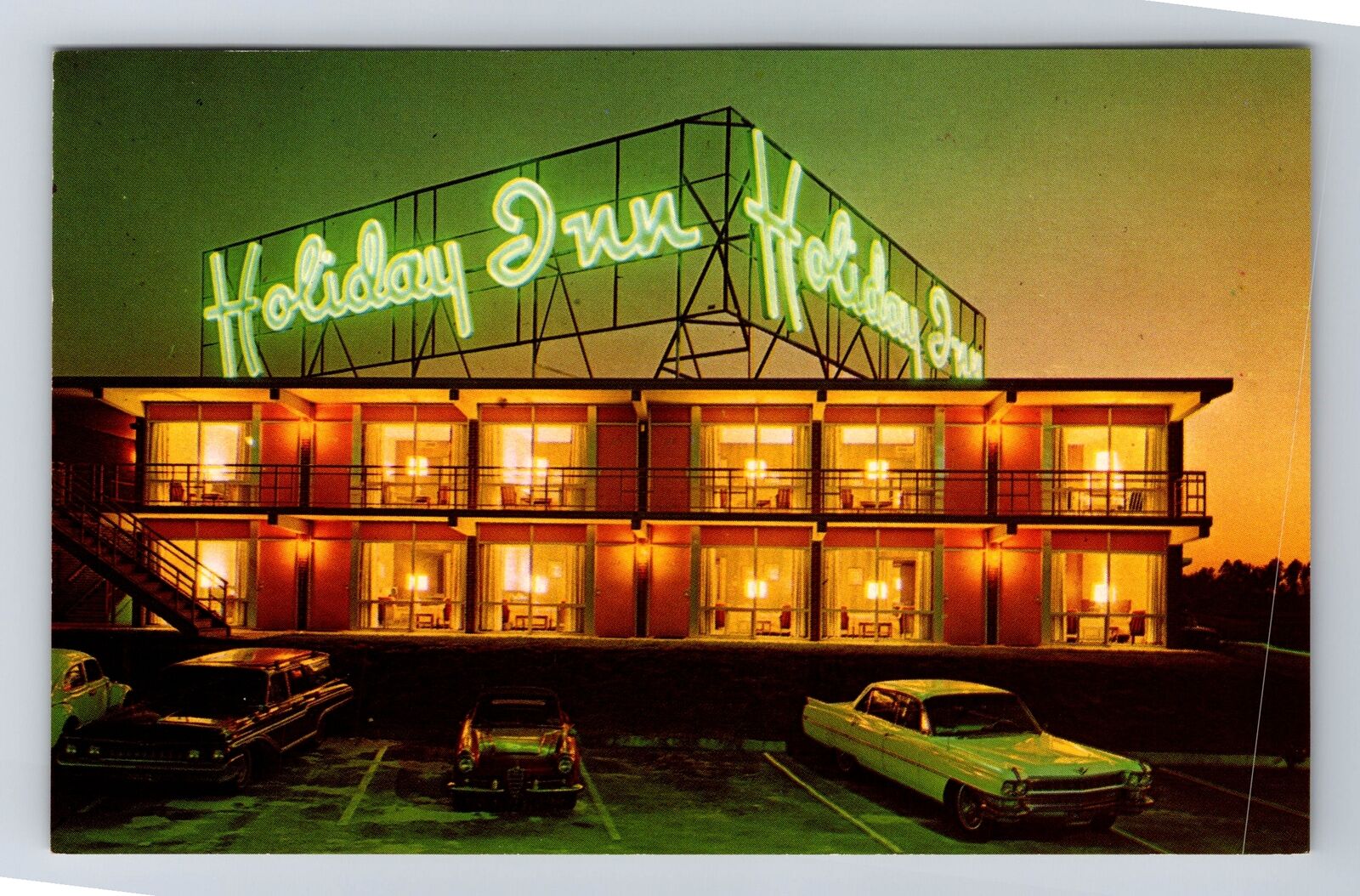 Durham NC-North Carolina, Holiday Inn, Advertisment, Antique, Vintage Postcard